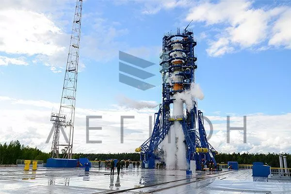 Опоры освещения ОГК,<br />
подъезд к космодрому «Плесецк» в Архангельской области 