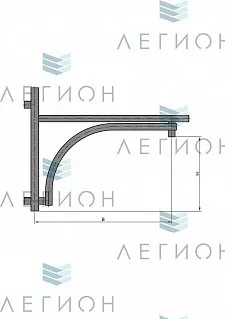 К42-1,0-0,5-12-5 кронштейн однорожковый