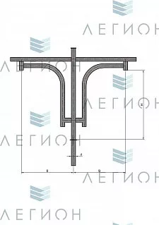 К43-0,6-0,8-1-5 кронштейн однорожковый