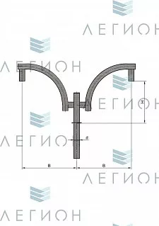 К45-0,5-0,5-1-1 кронштейн однорожковый