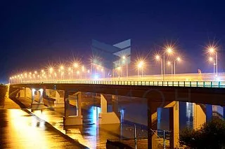 Организация уличного освещения на мостах и транспортных развязках